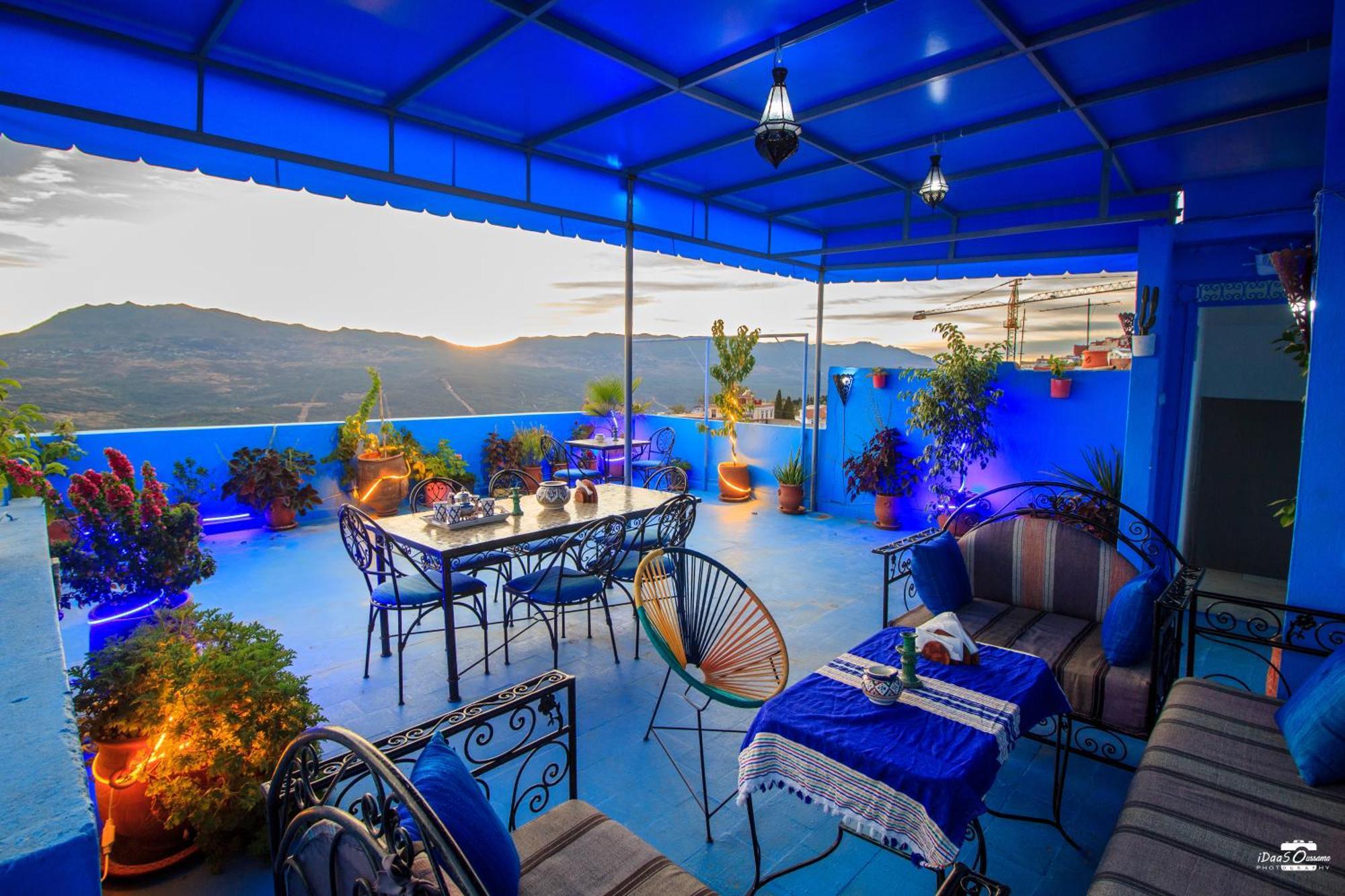 舍夫沙万Casa Voyager 'Secret Garden Terrace'公寓 外观 照片