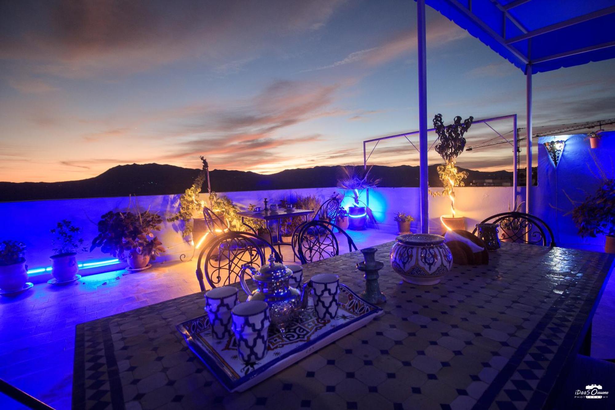 舍夫沙万Casa Voyager 'Secret Garden Terrace'公寓 外观 照片