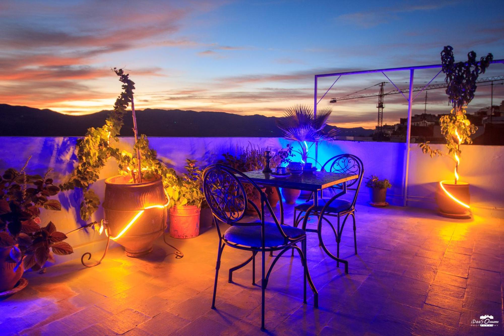 舍夫沙万Casa Voyager 'Secret Garden Terrace'公寓 外观 照片